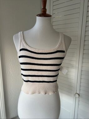 Striped Knit Tank Top *NWT*